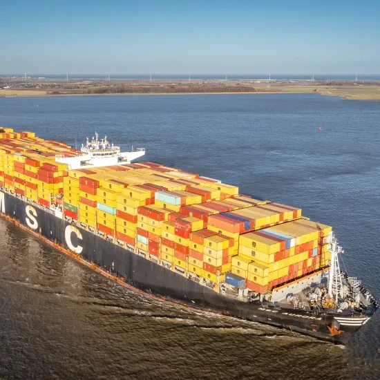 MSC schip in de Haven van Antwerpen