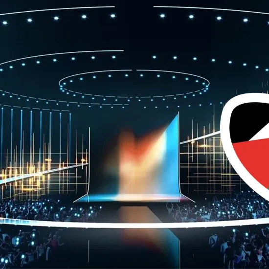 United for Palestine - Podium met hartje